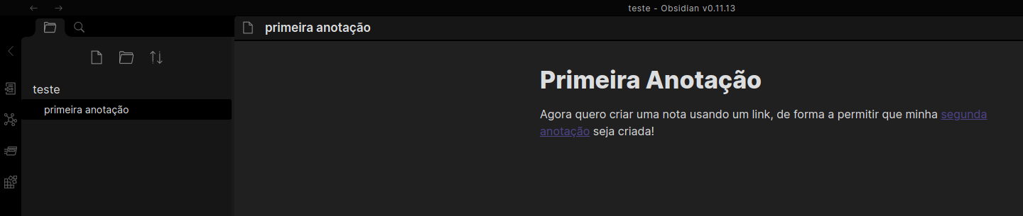 primeira no modo de visualização