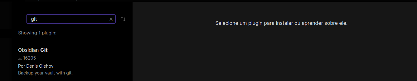 buscando o plugin git