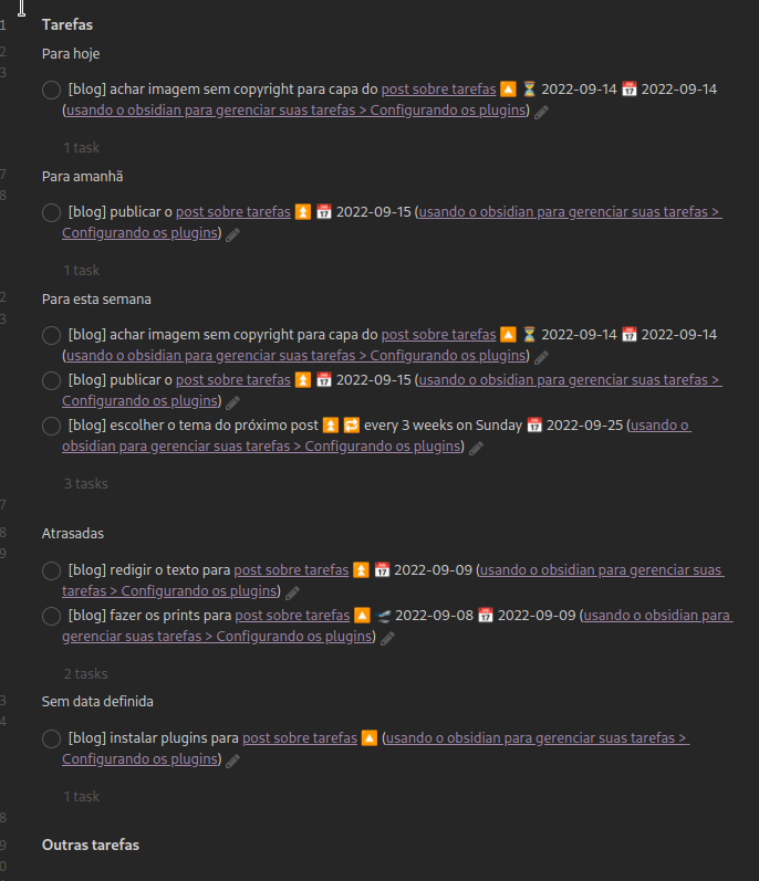 lista de tarefas