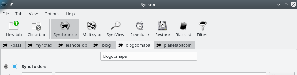 synkron no linux